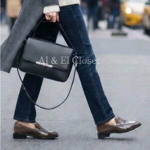 Sarto by Franco Sarto A-Eden Studs Loafers Brown Patent Women’s Shoes Sz 9M NWB